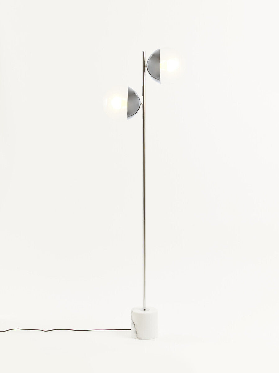 Revive Chrome Finish 2 Light Floor Lamp