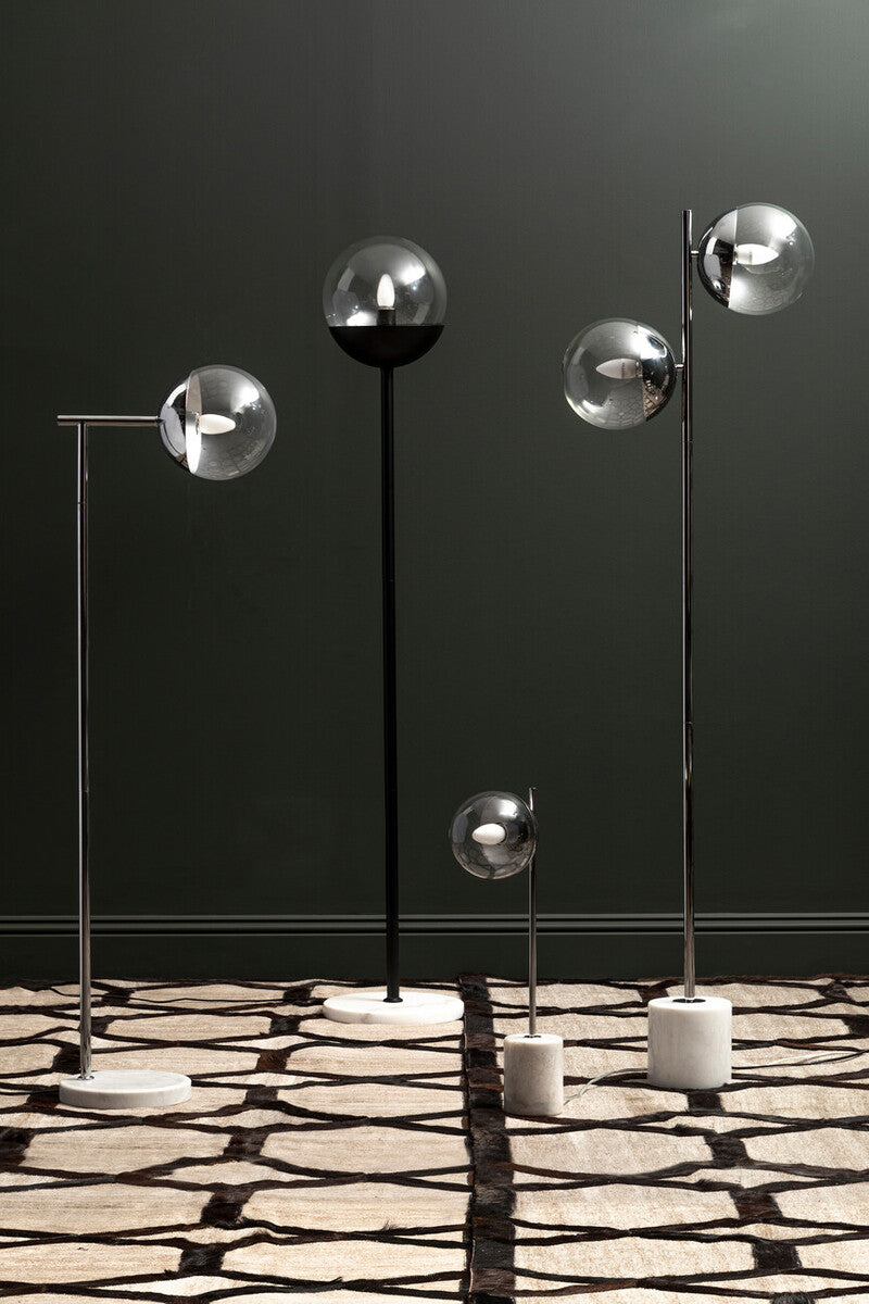 Revive Chrome Finish 2 Light Floor Lamp