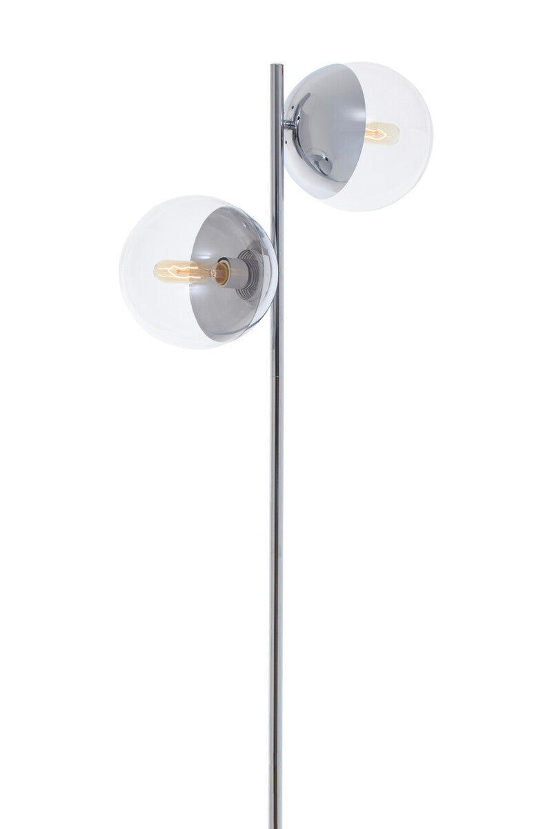 Revive Chrome Finish 2 Light Floor Lamp