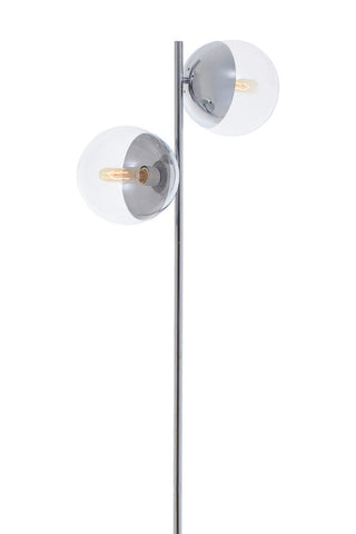 Revive Chrome Finish 2 Light Floor Lamp