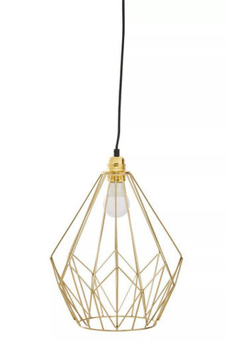 Wyra Champagne Gold Frame Pendant light