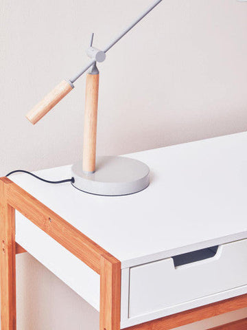 Stockholm Matte Grey Table Lamp