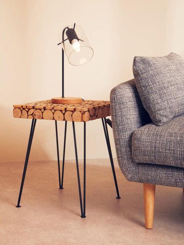 Stockholm Matte Black Curved Table Lamp