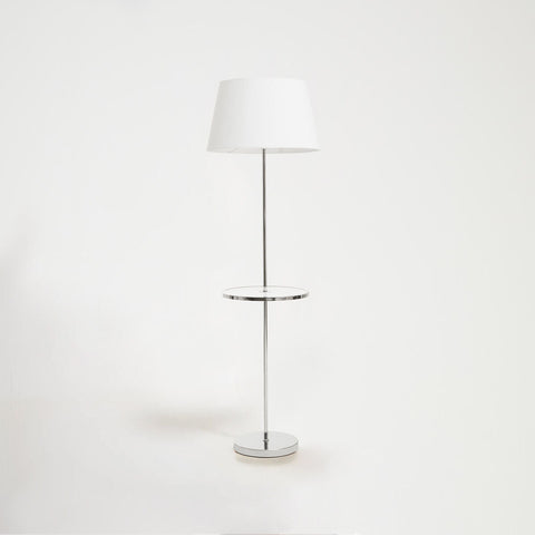 Stockholm Chrome Finish Tapered Floor Lamp