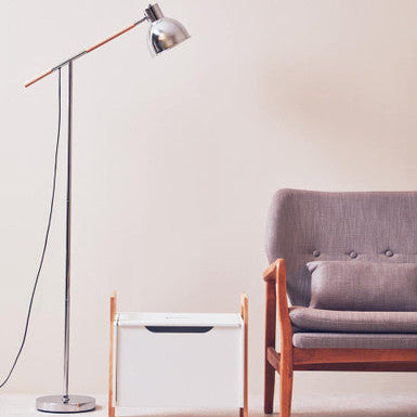 Stockholm Chrome Adjustable Floor Lamp