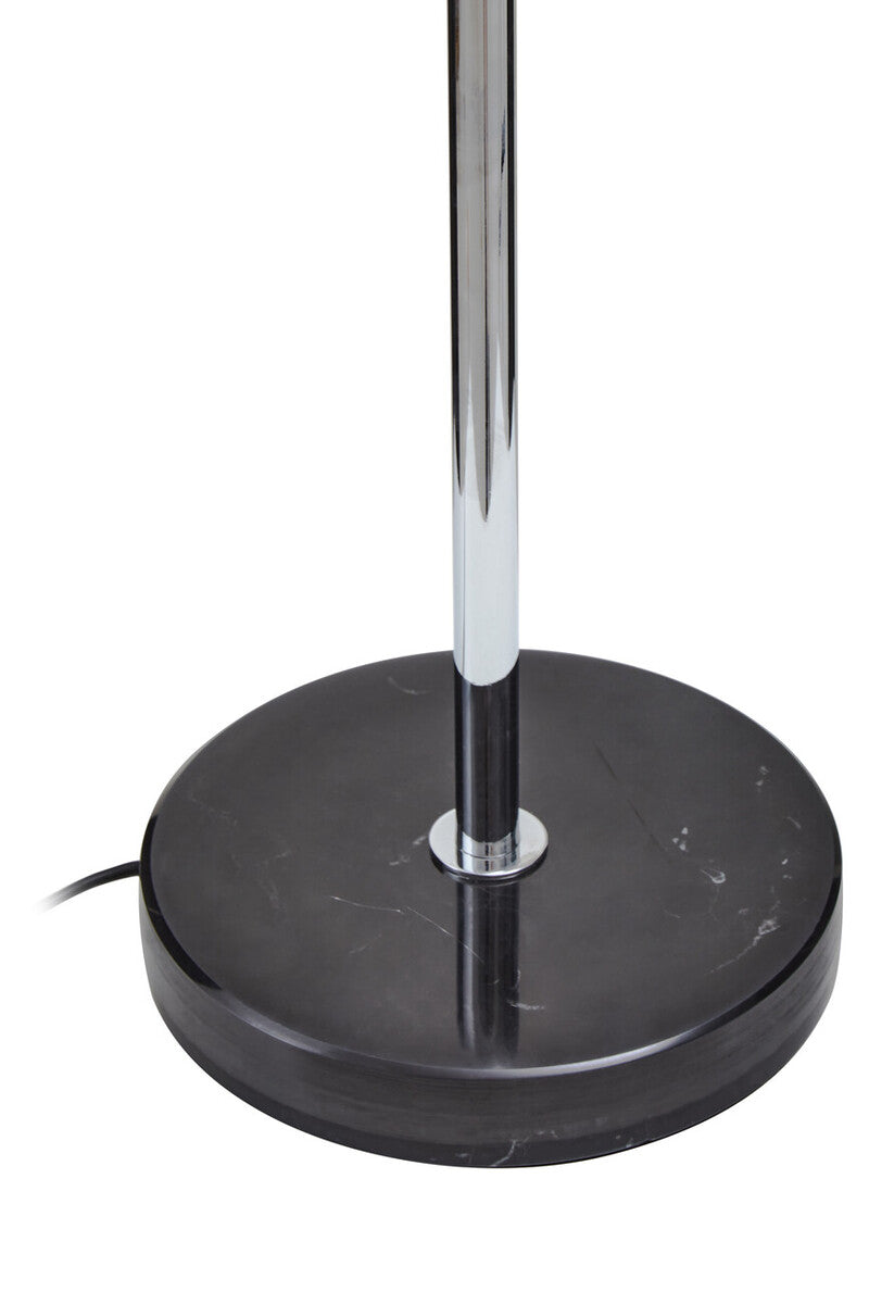 Revive Two Light Silver and Black Marble Table Lamp