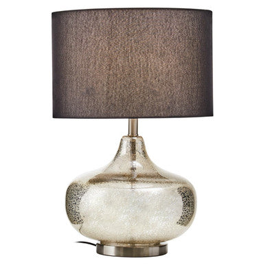 Luz Table Lamp With Black Linen Shade