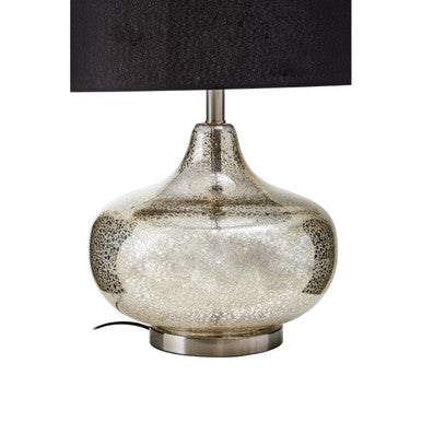 Luz Table Lamp With Black Linen Shade