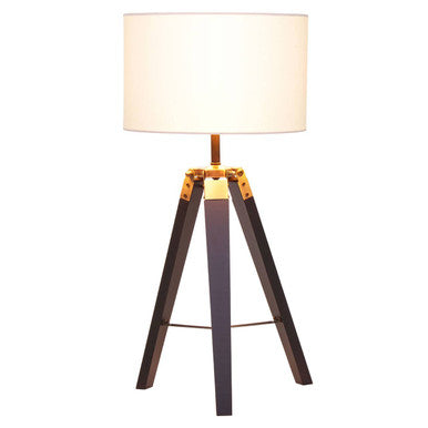 Malvern Tripod Table Lamp With Black Base