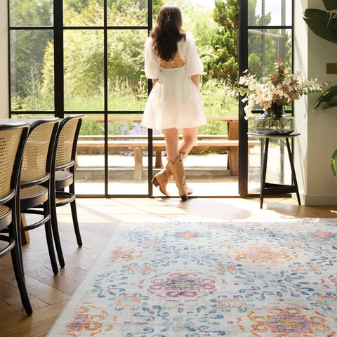 Rug Eco-Washable Modern Damask