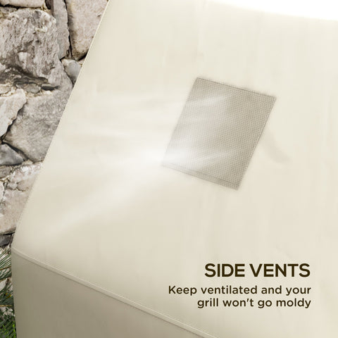 Outsunny 71W x 188Lcm PU Coated Protective Grill Cover - Beige