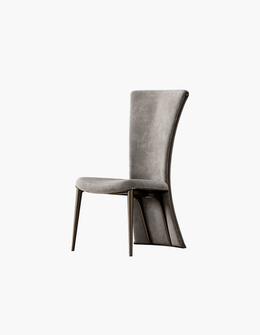 Albrecht High Back Dining Chair, All Real Leather