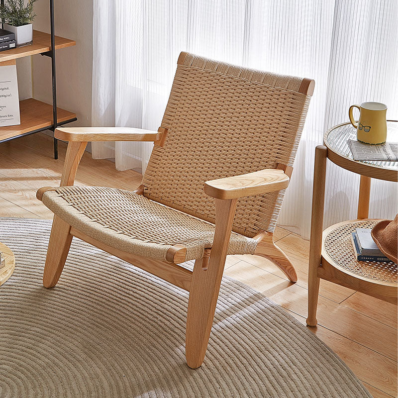 Hans CH25 Lounge Chair, Oiled Oak, Natural Cord｜ DC Concept