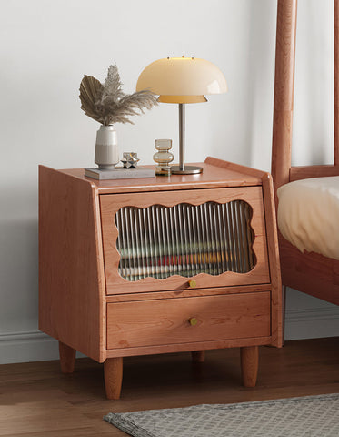 Devin Bedside Table, Solid Wood