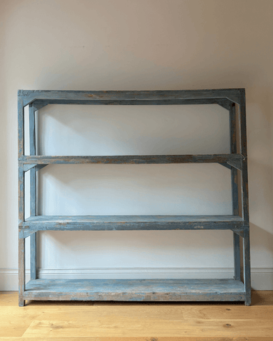 Reclaimed Blue Shelving Unit