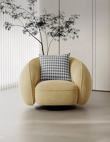 Abreu Swivel Accent Chair, Round Armchair