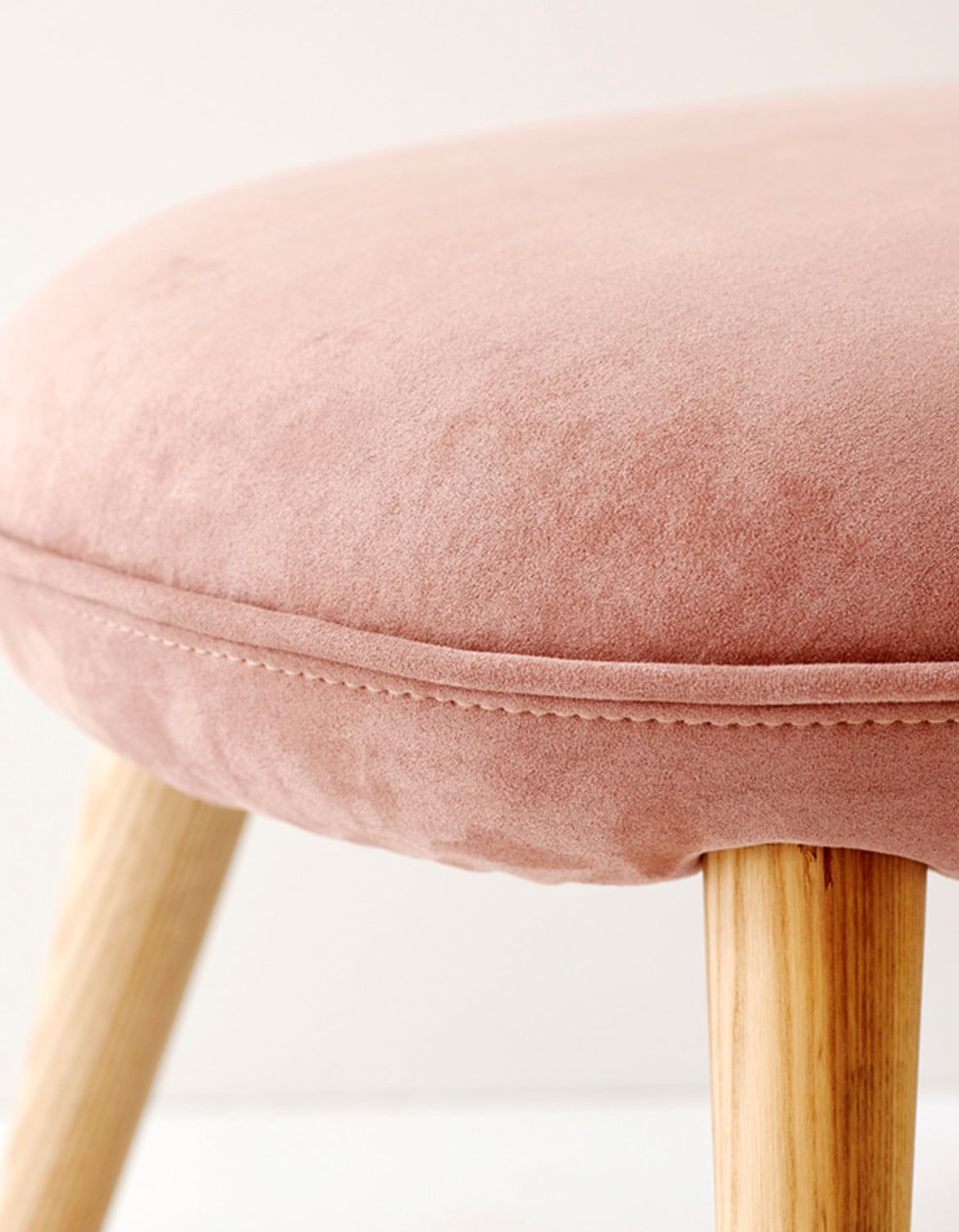 Blanche Velvet Dressing Table Stool