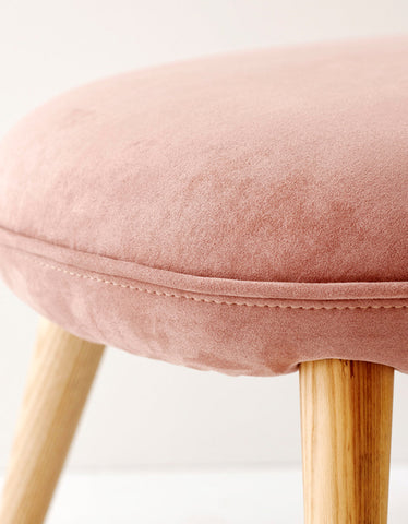 Blanche Velvet Dressing Table Stool