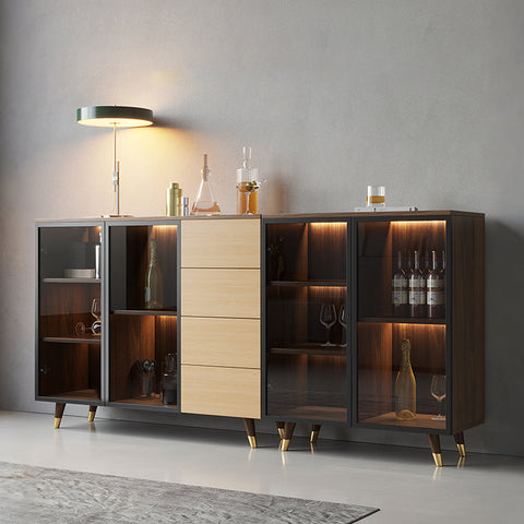D'Ambrosio Wine Storage With Glass Doors, Cabinet