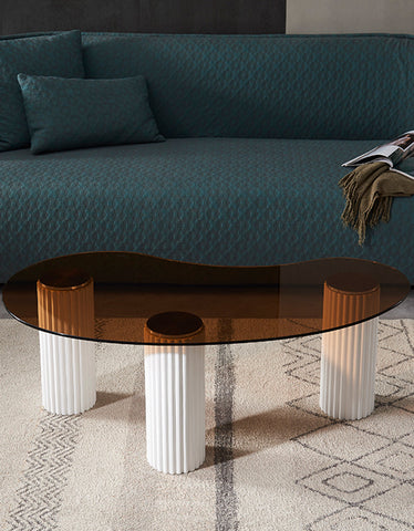 Amado Coffee Table, Glass