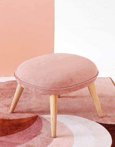 Blanche Velvet Dressing Table Stool