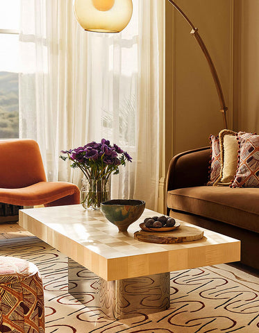 Abrahams Rectangle Coffee Table, Wood