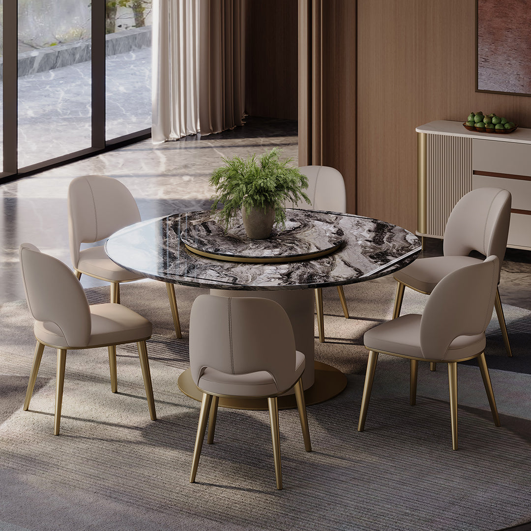 Shankar Leather Dining Chair, More Leg Colours