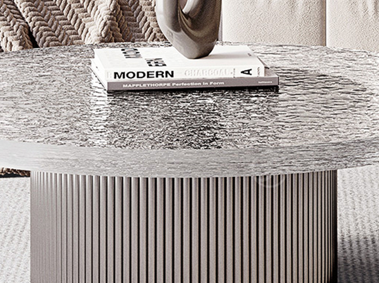 Eirik Coffee Table & Side Table, Marble & Acrylic
