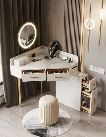 Raija Dressing Table, With USB Charger