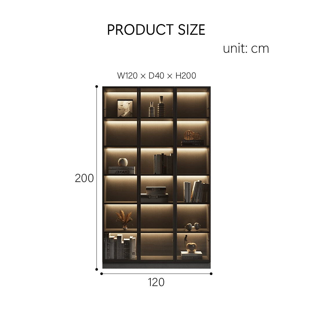 Kauffman Wine Storage With Glass Doors, Display Cabinet