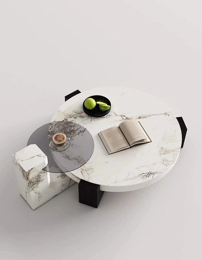 Darby Coffee Table Set, Marble