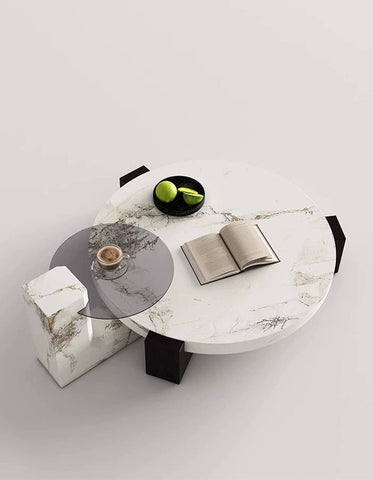 Darby Coffee Table Set, Marble