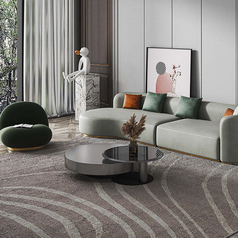 Black & Dark Grey Nested Coffee Table Set