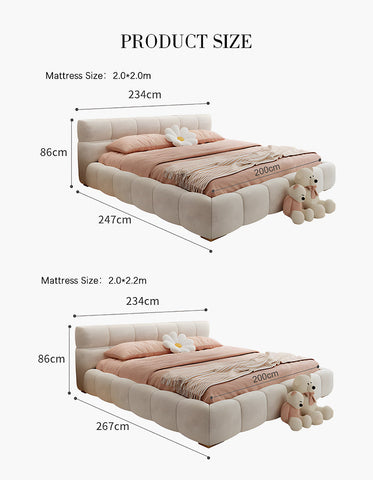 Bader King Size / Super King Size Bed, Velvet