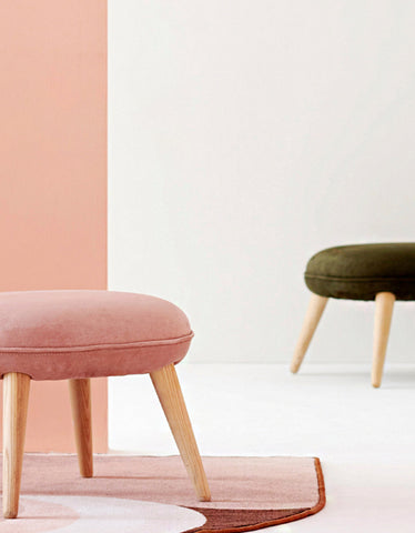 Blanche Velvet Dressing Table Stool