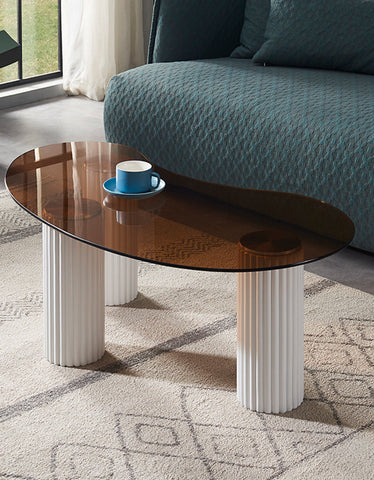 Amado Coffee Table, Glass