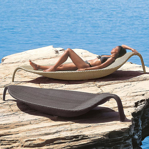 Escobar Garden Outdoor Sun Lounger, Rattan
