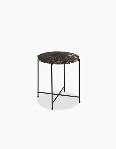 Omojuwa Round Side Table, Marble