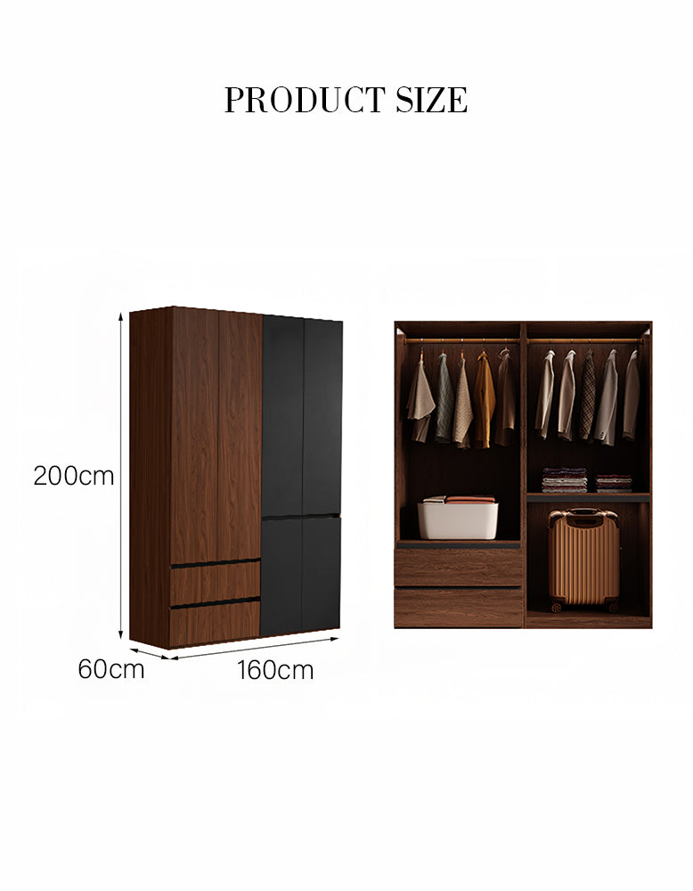 Aisha Wardrobe, 2 Door Wardrobe, 4 Door Wardrobe, More Sizes