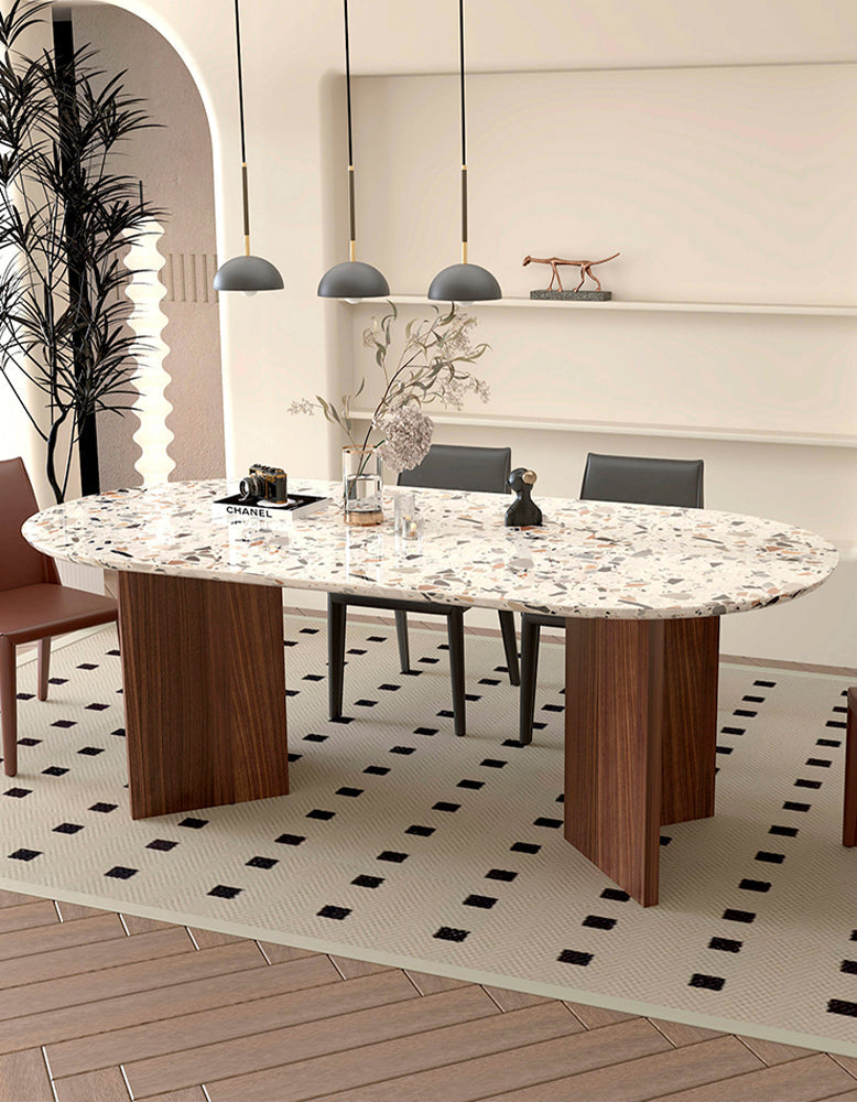 Lynette Dining Table, Terrazzo