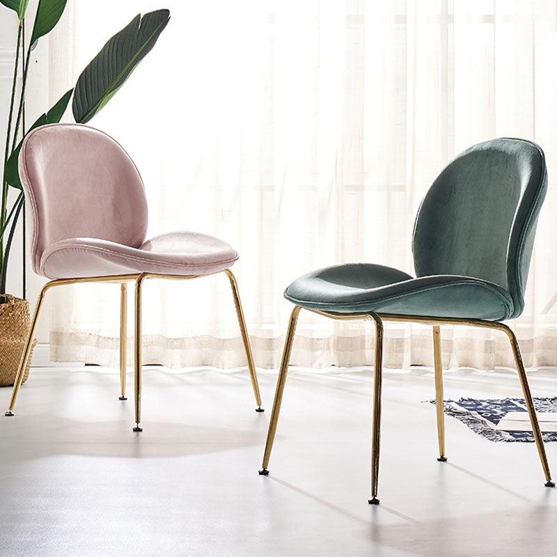 Lule Dining Chair, Gold Legs