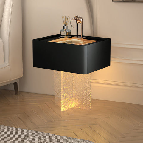 Gibbons Bedside Table With Storage & Light Strip