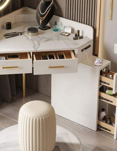Raija Dressing Table, With USB Charger
