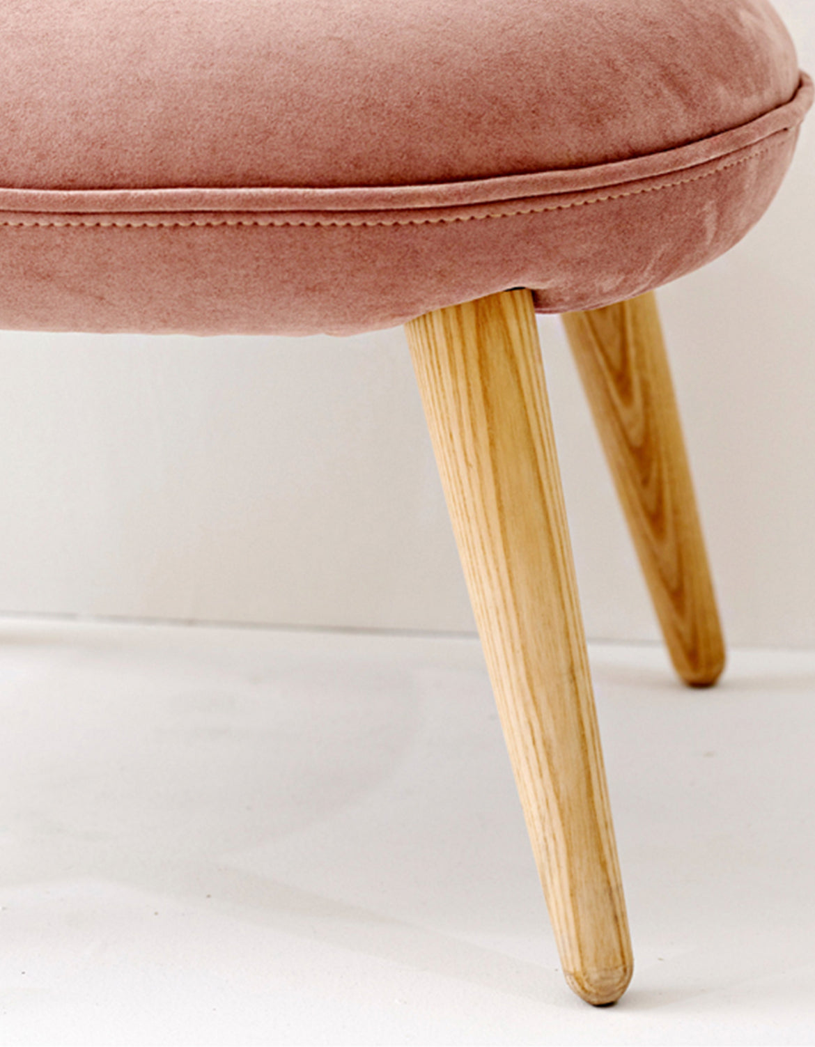 Blanche Velvet Dressing Table Stool