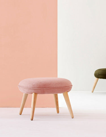 Blanche Velvet Dressing Table Stool