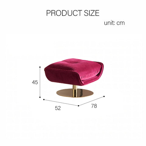 Bonnet Swivel Lounge Chair With Ottoman