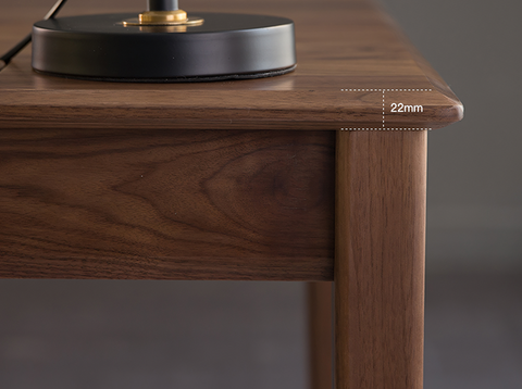 Boucher Office Desk With Storage, Walnut