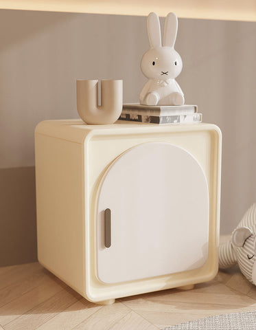 Sunset Serenade Bedside Table, White｜ DC Concept