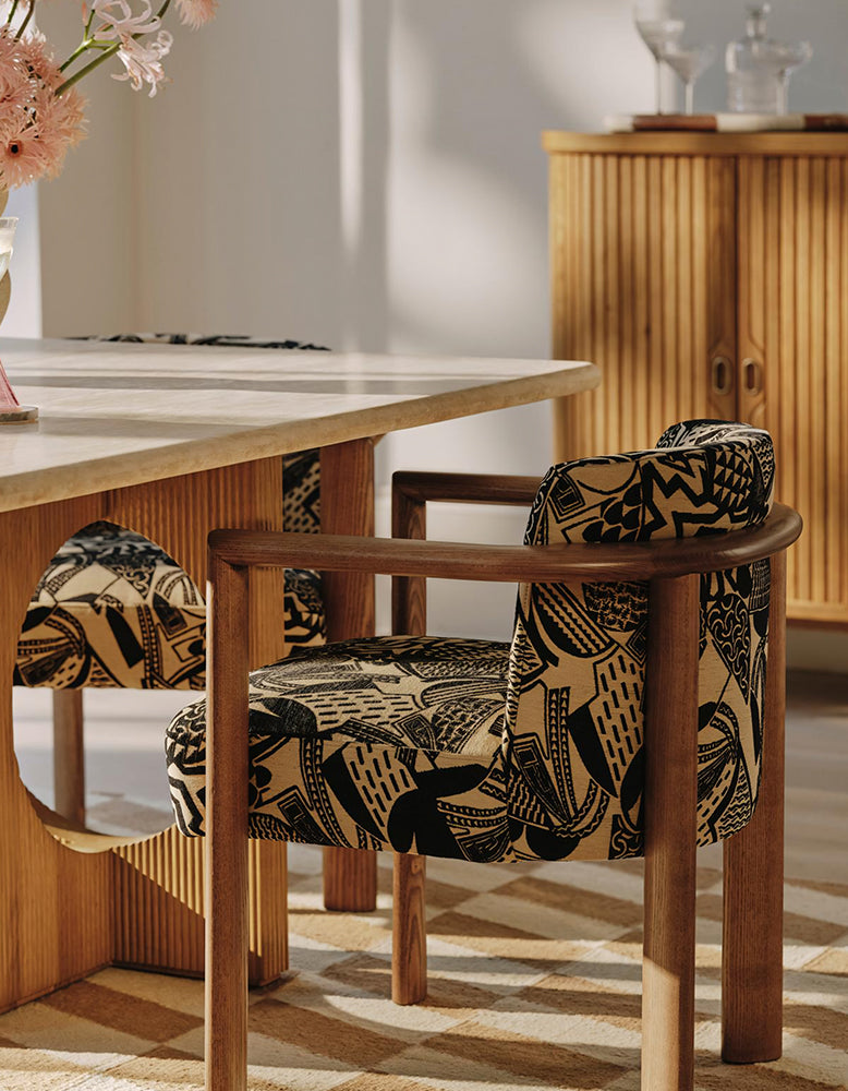 Boucheron Matching Dining Chair, Solid Wood