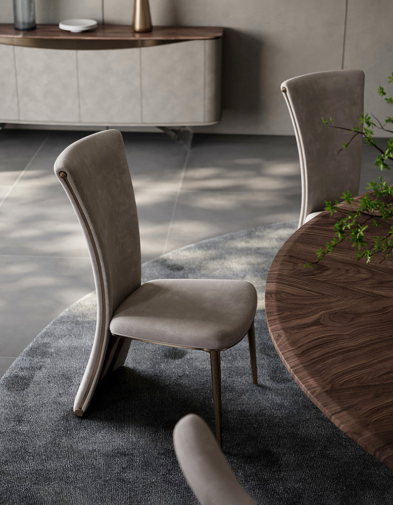 Albrecht High Back Dining Chair, All Real Leather